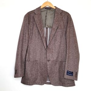 Coppley blazer sport coat cashmere brown size 40 R